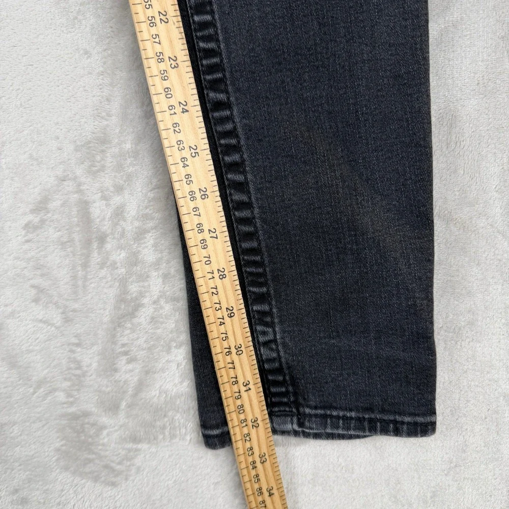 True Religion‎ Geno Slim Fit Jeans Faded Black Horseshoe Flap Pocket Mens 31x32